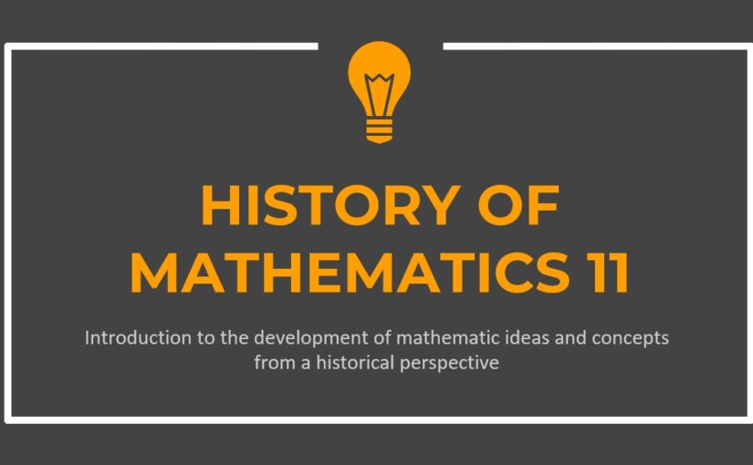 New Course – History of Mathematics 11