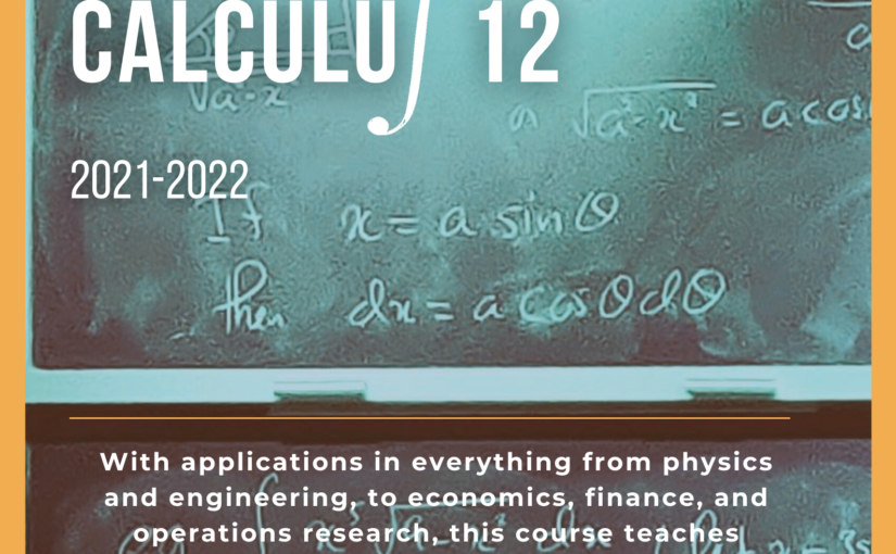 New Course – Calculus 12
