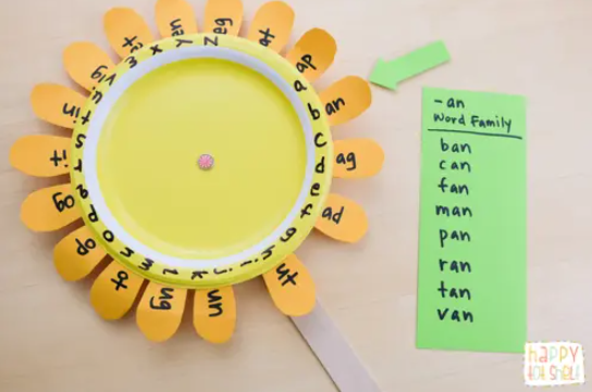 Paper Plate Sunflower Project