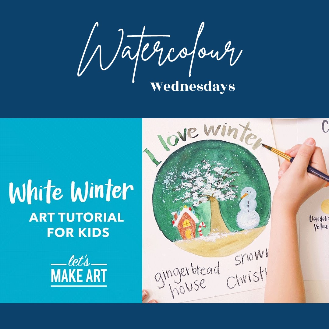 Watercolour Wednesdays – White Winter Art Tutorial