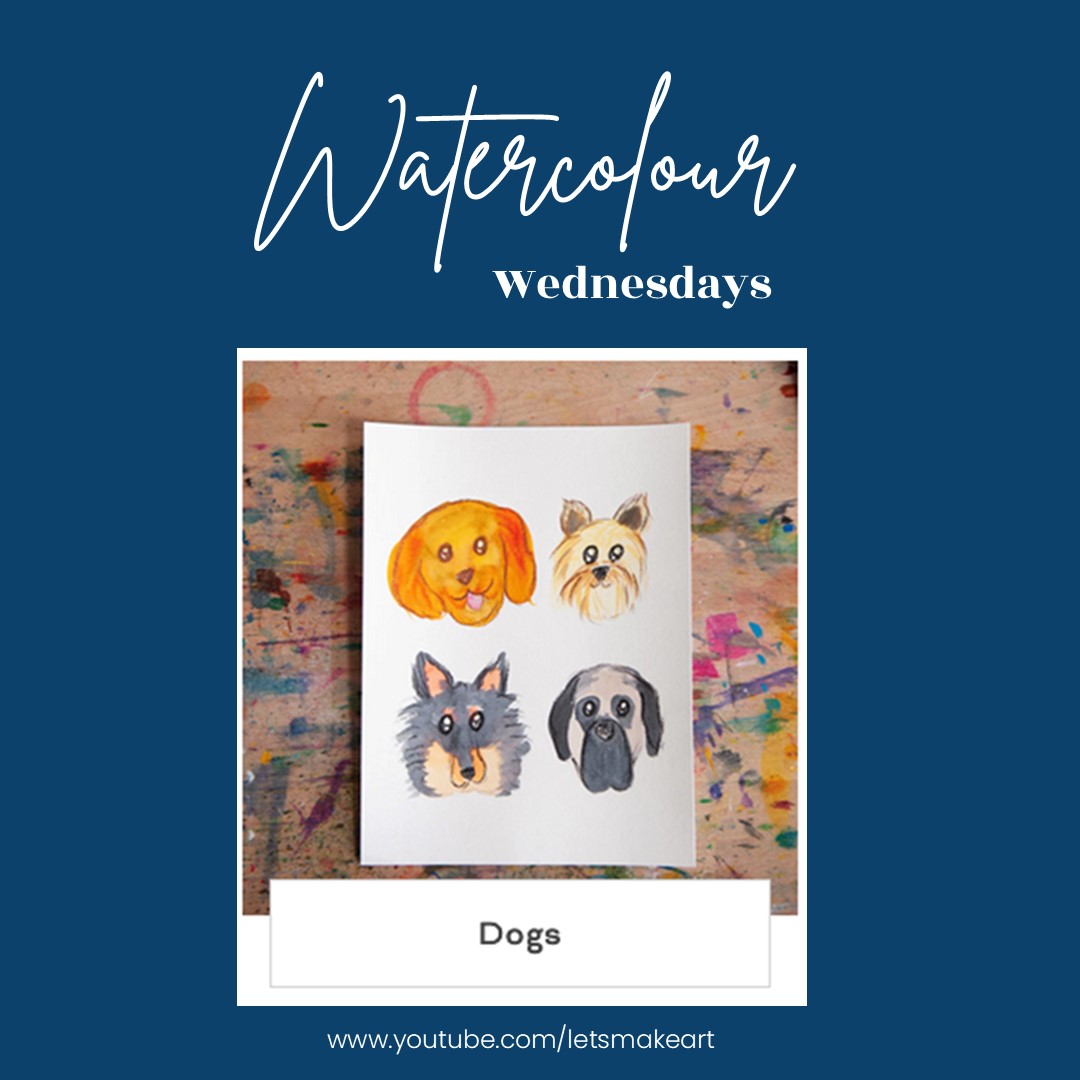 Watercolour Wednesday – Dogs